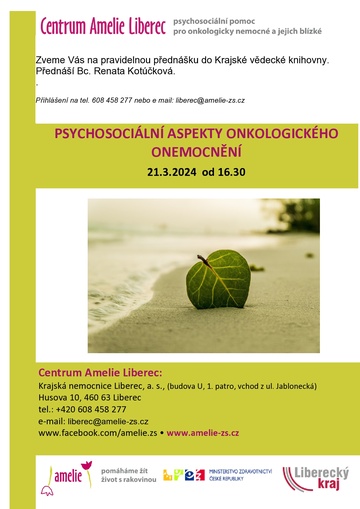 Plakát Psychosociální aspekty onkologického onemocnění