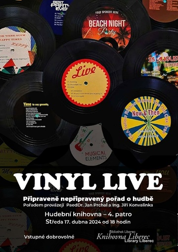 Plakát Vinyl live
