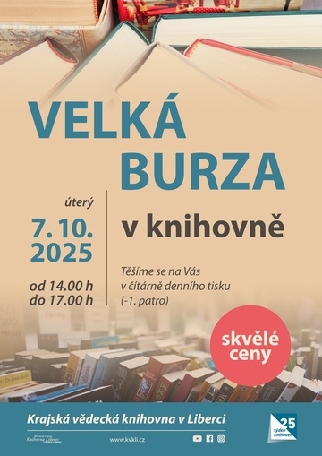 Plakát Burza knih pro děti i dospělé