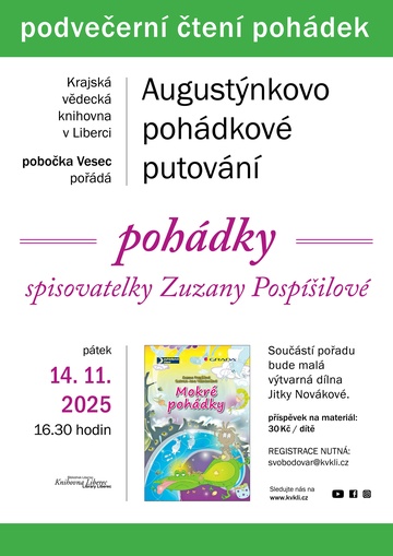 Plakát Podvečerní čtení pohádek: Mokré pohádky