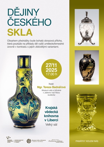 Plakát Dějiny českého skla