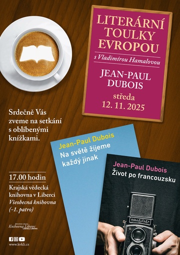 Plakát Literární toulky Evropou – Jean-Paul Dubois