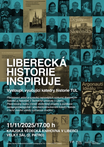 Plakát TUL: Liberecká historie inspiruje