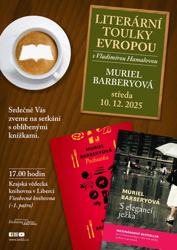 Plakát Literární toulky Evropou – Muriel Barberyová