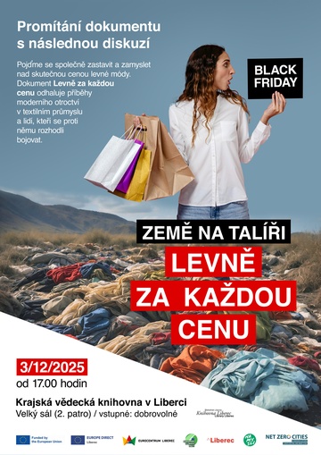 Plakát Země na talíři: Levně za každou cenu