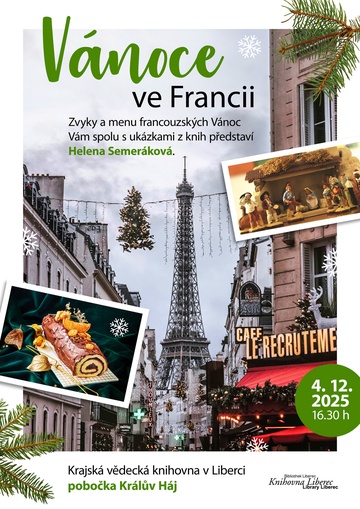 Plakát Vánoce ve Francii