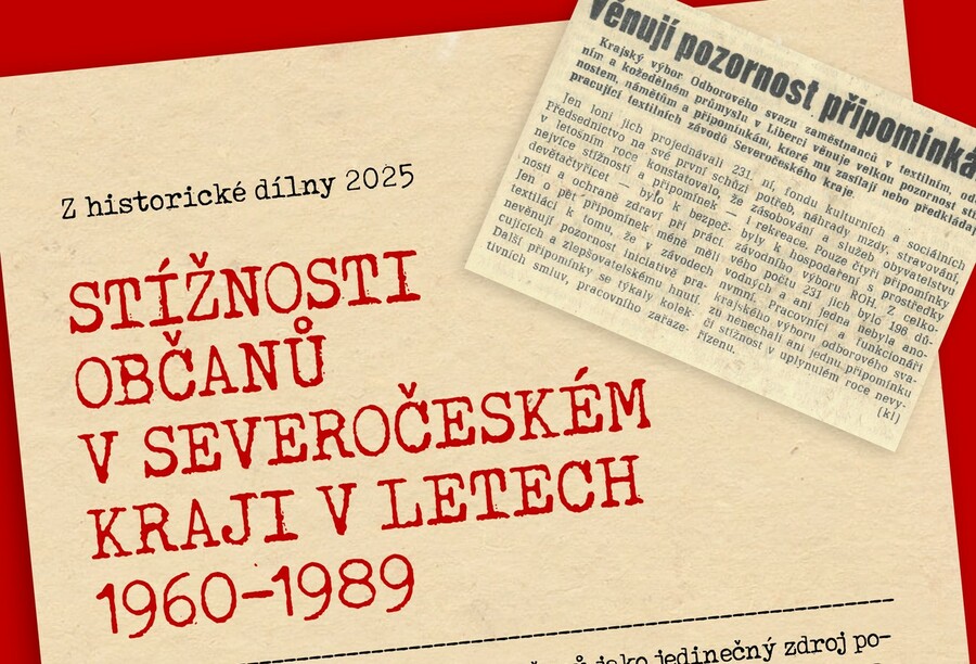Plakát Stížnosti občanů v Severočeském kraji v letech 1960–1989