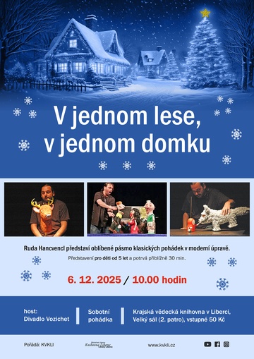 Plakát Divadlo Vozichet: V jednom lese, v jednom domku