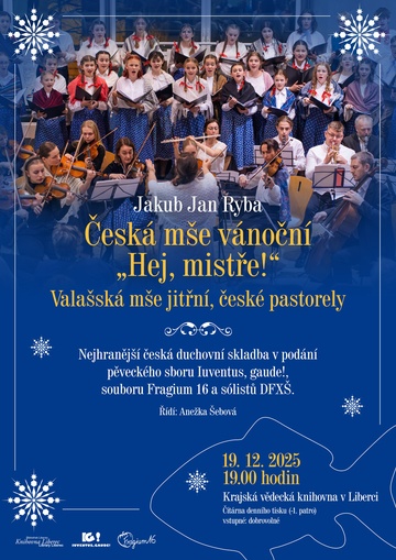 Plakát Jakub Jan Ryba: Česká mše vánoční „Hej, mistře“