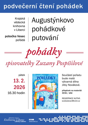 Plakát Podvečerní čtení pohádek