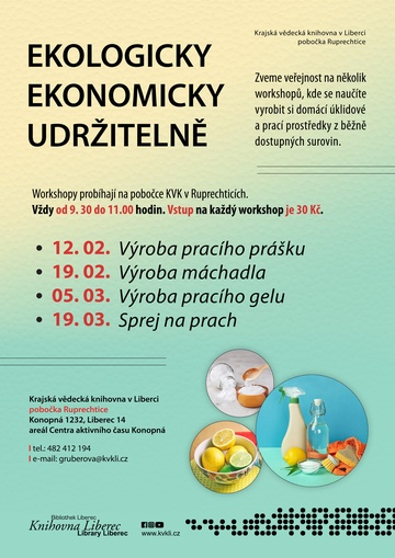 Plakát Ekologicky, ekonomicky, udržitelně