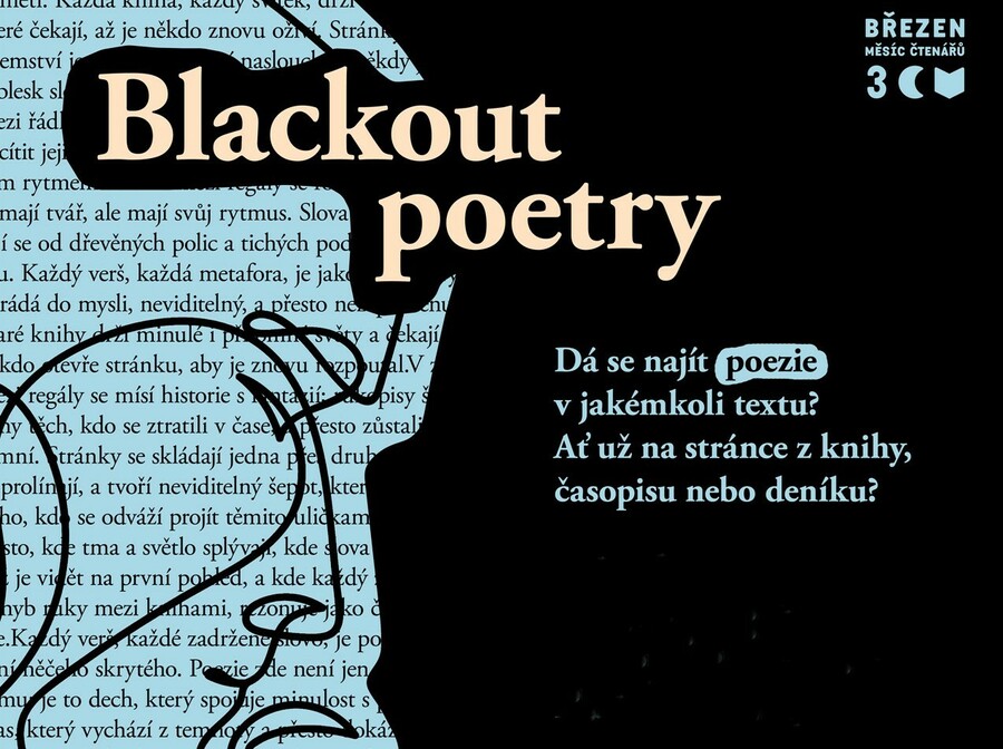 Plakát Blackout poetry