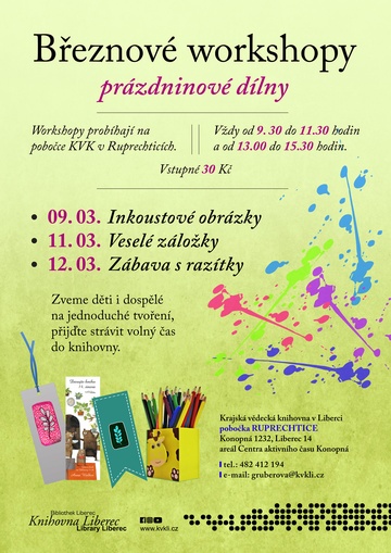 Plakát Jarní prázdniny na pobočce Ruprechtice