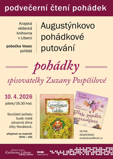 Plakát Podvečerní čtení pohádek