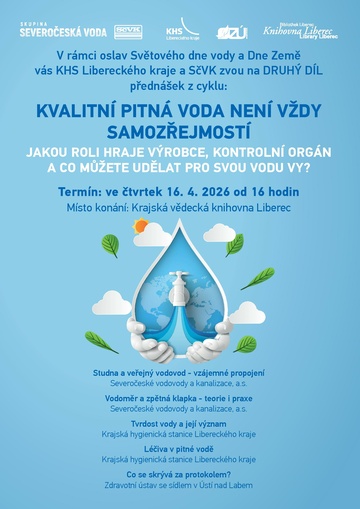 Plakát Kvalitní pitná voda není vždy samozřejmostí