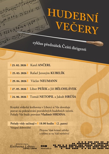 Plakát Čeští dirigenti: Libor Pešek a Jiří Bělohlávek 