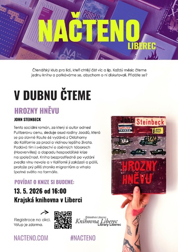 Plakát Načteno John Steinbeck: Hrozny hněvu 