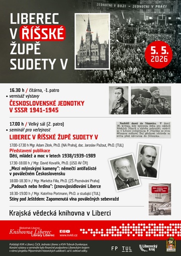 Plakát Liberec v Říšské župě Sudety V