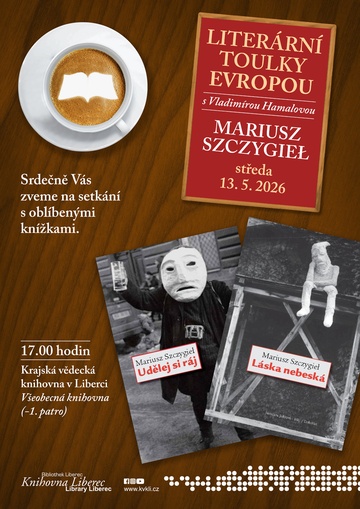 Plakát Literární toulky Evropou – Mariusz Szczygieł                               