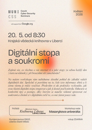 Plakát Digitální stopa a soukromí
