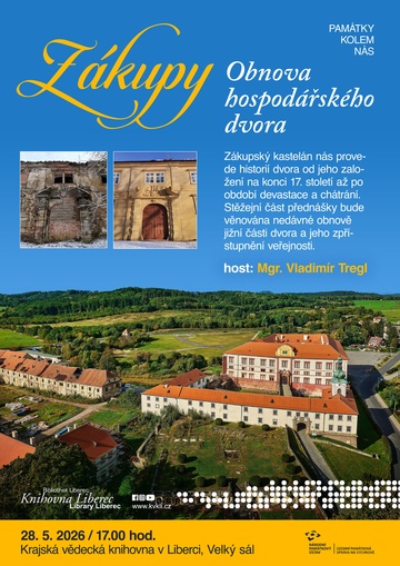 Plakát Zákupy - obnova hospodářského dvora