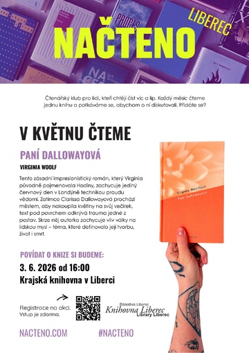 Plakát Načteno Virginia Woolfová