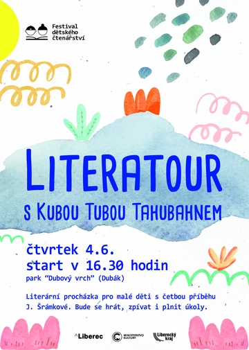 Plakát Literatour s Kubou Tubou Tatubahnem