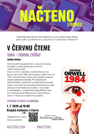 Plakát Načteno George Orwell: 1984 / Farma zvířat