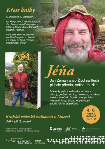 Plakát Jéňa: křest knihy