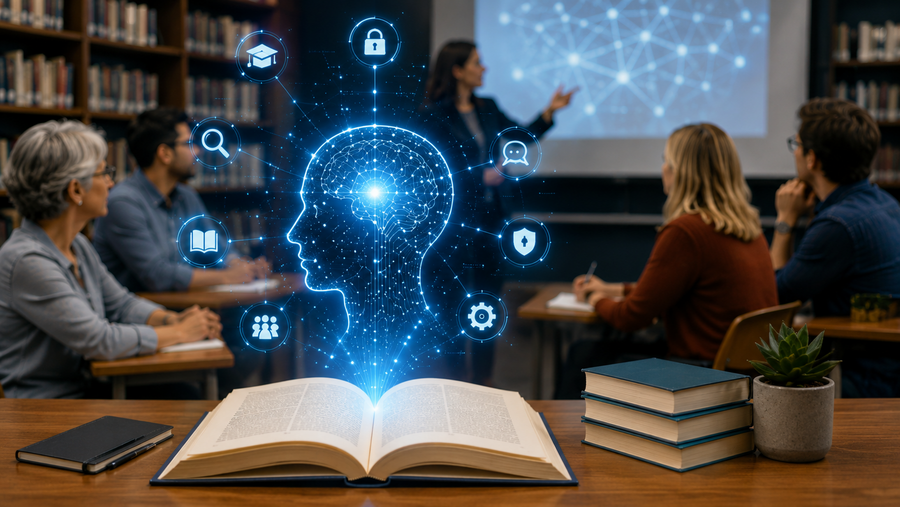 Plakát Umělá inteligence pro knihovníky: První krok do světa AI