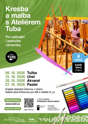 Plakát Kresba a malba s Ateliérem Tuba