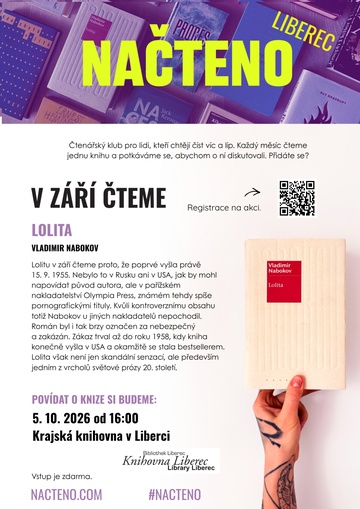 Plakát Načteno: Vladimir Nabokov Lolita