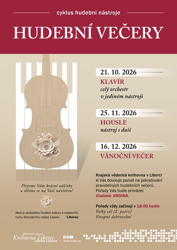 Plakát Hudební večery: klavír