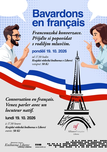Plakát Bavardons en français - francouzská konverzace