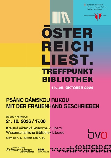 Plakát Österreich liest. Treffpunkt Bibliothek.