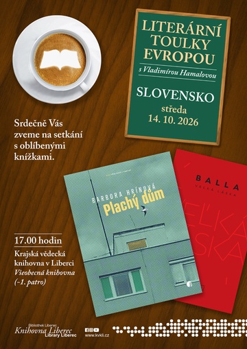 Plakát Literární toulky Evropou – Slovensko