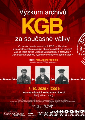 Plakát Výzkum archivů KGB za současné války