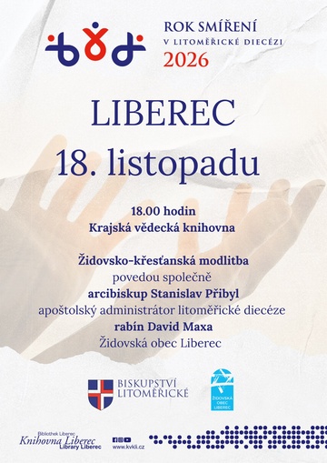 Plakát Modlitba smíření ve Stavbě smíření