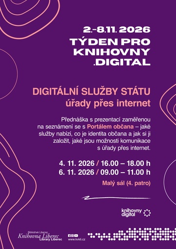 Plakát Digitální služby státu – úřady přes internet