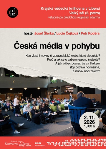 Plakát Česká média v pohybu