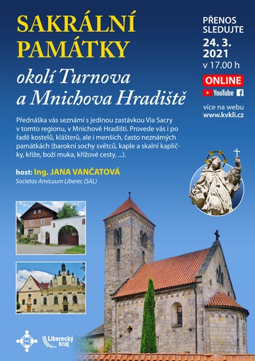 Plakát Sakrální památky okolí Turnova a Mnichova Hradiště