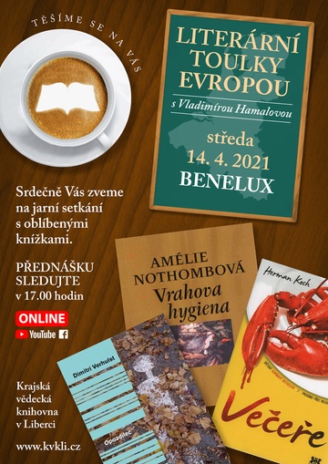 Plakát Literární toulky Evropou - Maďarsko - Benelux