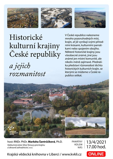 Plakát Historické kulturní krajiny České republiky a jejich rozmanitost