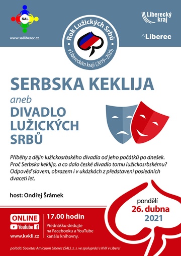Plakát Serbska keklija aneb divadlo Lužických Srbů