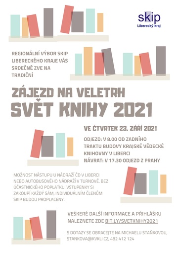 Plakát Návštěva knižního veletrhu Svět knihy 2021