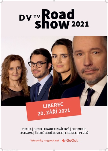 Plakát DVTV Roadshow 2021 - Liberec