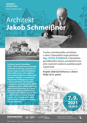 Plakát Architekt Jakob Schmeiβner v návaznosti na Liberecko