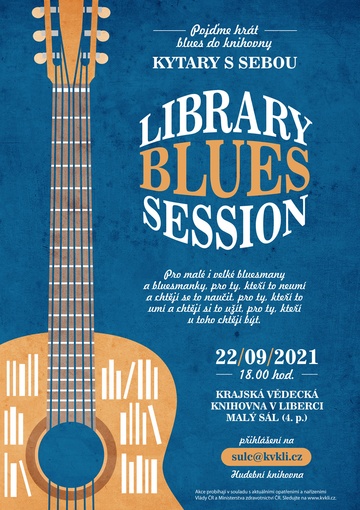 Plakát Library blues session 