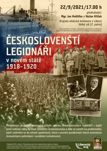 Plakát Českoslovenští legionáři v novém státě 1918–1920