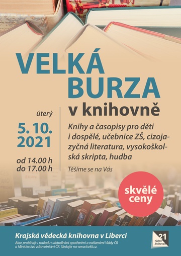 Plakát Burza knih